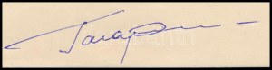 Jurij Alekšejevič Gagarin (1934-1968) szovjet űrhajós autográf aláírása alkalmi borítékon ...