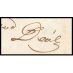 1853 Deák Ferenc (1803-1876) államférfi, miniszter autográf levele Kehidai birtokáról Bécsbe. A címzett Kis(s...