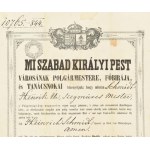 1844 Pest sz. kir. város polgárjogot adományozó oklevél, Schmidt Henrik szegműves mester részére, Szepessy Ferenc (1774...