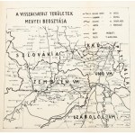 Wiszący Felvidék i Ruténföld. A visszacsatolt területek közigazgatási térképével. Szerk.: A M. Kir...