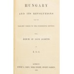 Horner, Susan): Hornerová: Uhry a jejich revoluce od nejstaršího období do devatenáctého století...