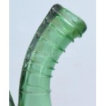 ún. Vexír üveg. cca 18. sz. vége, zöld hutaüveg, hibátlan, m: 18,5 cm