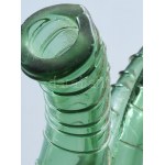ún. Vexír üveg. cca 18. sz. vége, zöld hutaüveg, hibátlan, m : 18,5 cm