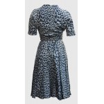Christian Dior Haute Couture Jungle kétrészes denní šaty. A ruhát viselő Lénárd Angéla (1921-2004...