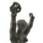 Kerényi Jenő (1908-1975) : Színészet. 1967, bronz kisplasztika, talpon jelzett : KJ, m : 34 cm. Reprodukálva : Rózsa Gyula...