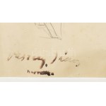 Vaszary János (1867-1939): Szobor. Ceruza, papír, jelzés nélkül, Vaszary János hagyatéka bélyegzőkkel...
