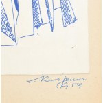 Kass János (1927-2010): össz. 23 db rajz. Klf. technikák, papír, 19 db jelzett, néhány kevés kivételével 1955...