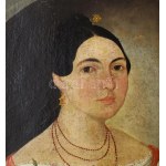 2 db portré XIX. sz eleje,. Olaj, vászon, keretben 24x32 cm