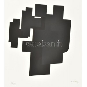 Hetey Katalin (1924-2010): Geometria. Szitanyomat, papír. Jelzett. Számozott (27/40). Lapméret: 54x43 cm ...