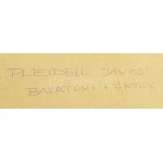 Pleidell János (1915-2007) : Balatoni fények, 1985. Akvarell, papír, jelezve jobbra fent. Üvegezett fakeretben...
