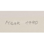 Mark (Márkus), Anna (1928-): Geometrikus kompozíció. Szitanyomat, papír, jelzett, művészpéldány E.A. jelzéssel...