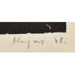 Major Kamill (1948-) : La géométrie au service de l'homme. Szitanyomat, papír, jelzett, számozott (49/100). 45×28,5 cm ...