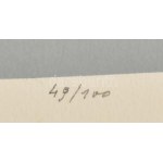 Barcsay Jenő (1900-1988): Emlék, 1978. Szitanyomat, papír, jelzett, számozott (49/100). 40×30 cm / screenprint on paper...
