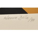 Koncz Béla (1925-2002): Formaszervezés Bartók zenéjére, 1978. Szitanyomat, papier, jelzett, számozott (49/100). 39×29...