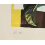 Guttuso, Renato (1911-1987): Virág csendélet. Litográfia, papier, jelzett, számozott 108/120 41x52 cm Üvegezett keretben...