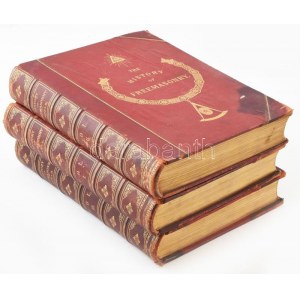 Robert Freke Gould:Dějiny svobodného zednářství I-III. Londýn, 1885-87. Thomas C. Jack. [6], 504; [4], 502; [4], 502p...