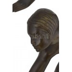 Kerényi Jenő (1908-1975) : Táncosnő (Táncoló art deco nőalak), 1929-30 körül. Patinázott bronz, márvány talapzaton...