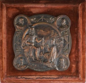 Kallós Ede (1866-1950): II. Rákóczi Ferencet ábrázoló szecessziós dombormű / Relief, 1900-as évek eleje...