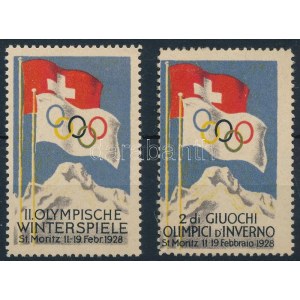 1928 Téli olimpia 2 klf levélzáró