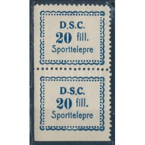 D.S.C 20f Sporttelepre pár segélybélyeg / Wohlfahrtsmarkenpaar