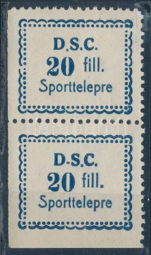 D.S.C 20f Sporttelepre pár segélybélyeg / Wohlfahrtsmarkenpaar