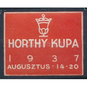 1937 Horthy kupa levélzáró / etichetta