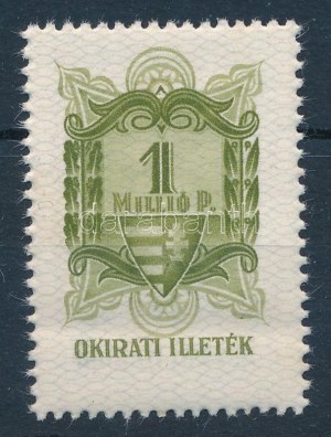 1945 1 millió P okirati illetékbélyeg (80.000)