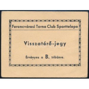 Ferencvárosi Torna Club Sporttelepe visszatérő-jegy