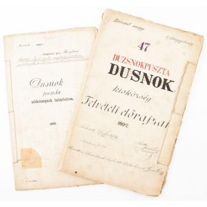 1891-92 Dusnokpuszta (Sajószentpéter...