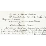 1917 Svájc, Malans, Schloss Bothmar, Aage Madelung (1872-1949) dán író német nyelvű autográf levele ifj. Bókay János ...