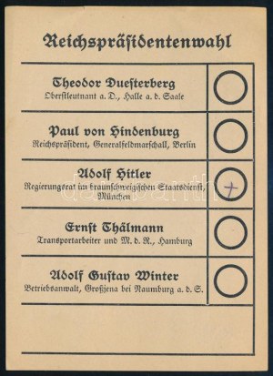 1932 Németország államfő-választás (Reichspräsidentenwahl...