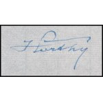 1949 Estoril, Villa Ramuntcho [1949] 15/VIII. Vitéz nagybányai Horthy Miklós (1868-1957) saját kézzel írt levele...