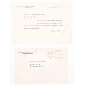 1969 Aczél György (1917-1991) kommunista kulturpolitikus által aláírt levél