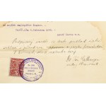 André Lhote (1885-1962) francia kubista festőművész autográf igazolása Bruckner Valéria (1900-1992)...