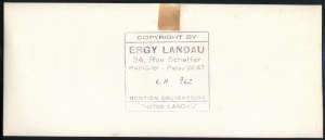 cca 1962 Landau Erzsébet (1896-1967) budapesti (később Párizsban élt Ergy Landau néven...