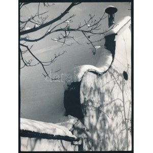 cca 1975 Giltán Tivadar budapesti fotóművész felvétele (Hideg napsütés), 1 db vintage fotóművészeti alkotás...