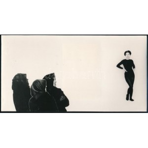 1967 Kolláth Mária bajai fotóművész ,,Nők című, vintage fotóművészeti alkotása, feliratozva ...