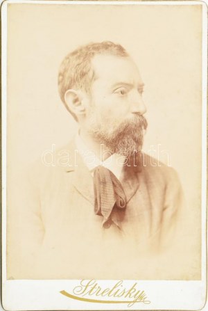 Kiss József (1843-1921) költő, szerkesztő, a Petőfi Társaság agja, a Hét főszerkesztője...