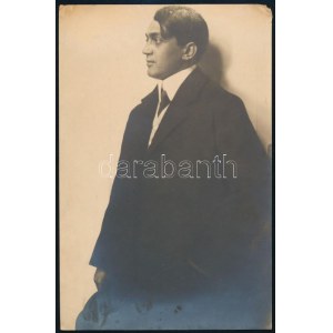 Székely Aladár (1870-1940): Ady Endre ritrae, fotografa, a hátoldalán pecséttel jelzett, a sarkain kis sérülésekkel, 21...