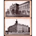 1902 Arad, képek a városról a századfordulóról : Városháza, Pénzügyi palota, Vértanúszobor, stb. ; 5 db keményhátú fotó ...