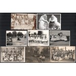 cca 1920-1945 Magyar népviselet témájú fotó tétel, össz. 85 db fotó és fotólap, 6x4,5 cm és 14x9...