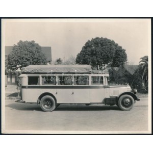ok. 1930 Pacific electric company nagy méretű társalgó busz fotója rakománnyal 22x16 cm ...