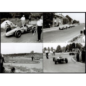 1969 Sopron Grand Prix fotói, 21 db fotó, 25 kocka negativ, valamint CD-rom melléklet a fotókkal, fotók: 12x18 cm...