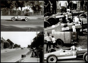 1969 Sopron Grand Prix fotói, 21 db fotó, 25 kocka negatív, valamint CD-rom melléklet a fotókkal, fotók: 12x18 cm...