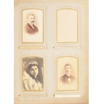 cca 1880-1900 Családi fotóalbum 54 db fotóval, esetleg az Amerikába kivándorolt Galle porosz nemesi család albuma...