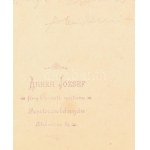 cca 1910 Selmecbányai Erdő- és Bányamérnöki Akadémia tanulóinak csoportképe, kartonra kasírozott fotó, Anner József ...