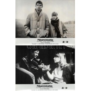 cca 1989 előtt készült ,,Pályamódosítás című NDK-beli film jelenetei és szereplői, 4 db vintage produkciós filmfotó ...
