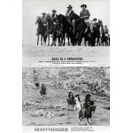 cca 1989 előtt készült western filmek egy-egy jelenete, 13 db vintage produkciós filmfotó (vitrinfotó, lobbyfotó...