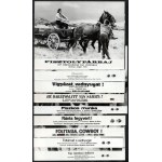 cca 1989 előtt készült western filmek egy-egy jelenete, 13 db vintage produkciós filmfotó (vitrinfotó, lobbyfotó...