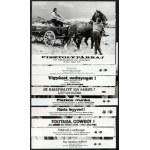 cca 1989 előtt készült western filmek egy-egy jelenete, 13 db vintage produkós filmfotó (vitrinfotó, lobbyfotó...